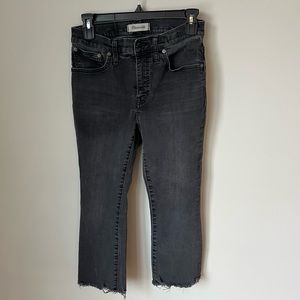Madewell Cali Demi-Boot Jeans, Size 27P